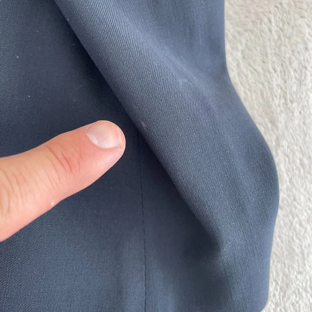 Banana‎ Republic Blazer Men 40R Navy F.LLI Cerruti Tailored Slim Fit Wool Blue